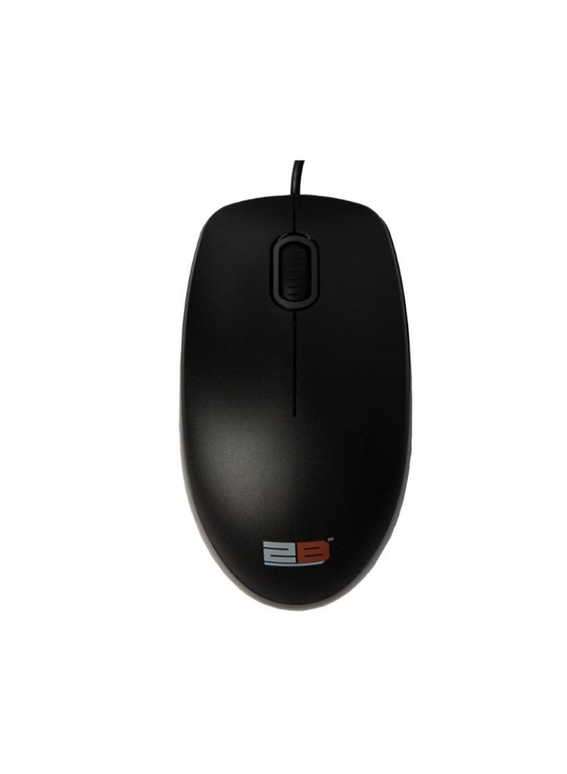 2B MO663 Business Series Wired Mouse - 2m - Black - Image 4