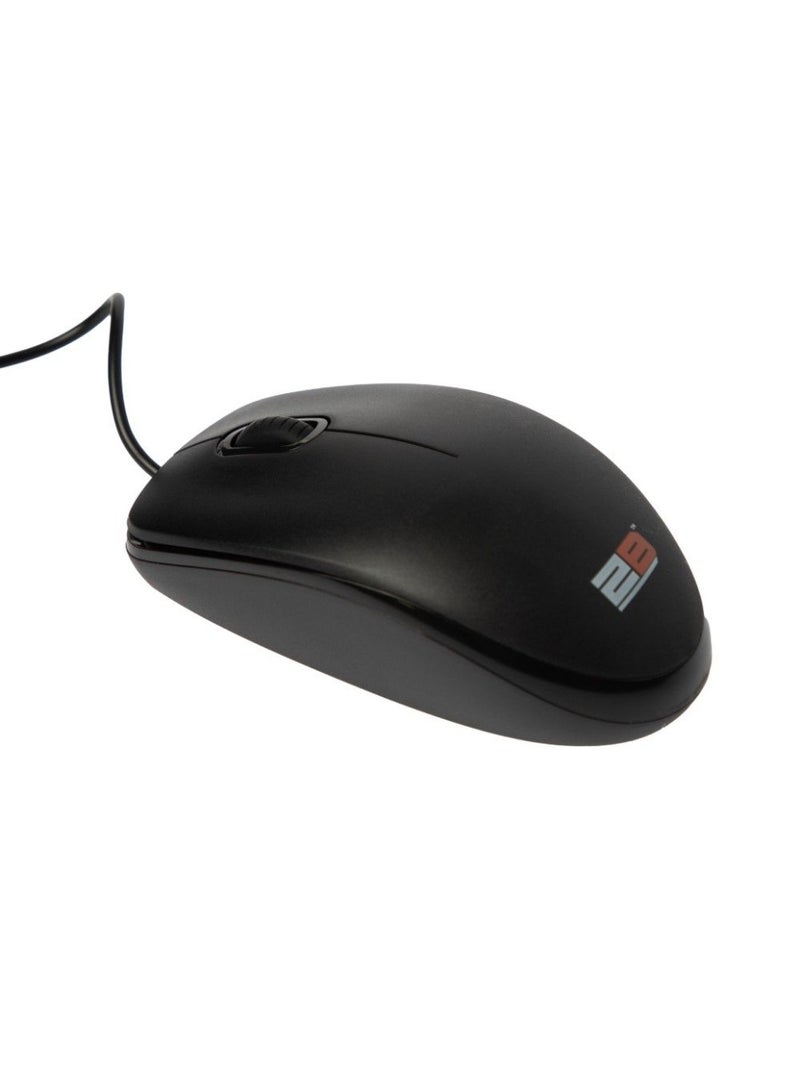 2B MO663 Business Series Wired Mouse - 2m - Black - Image 3