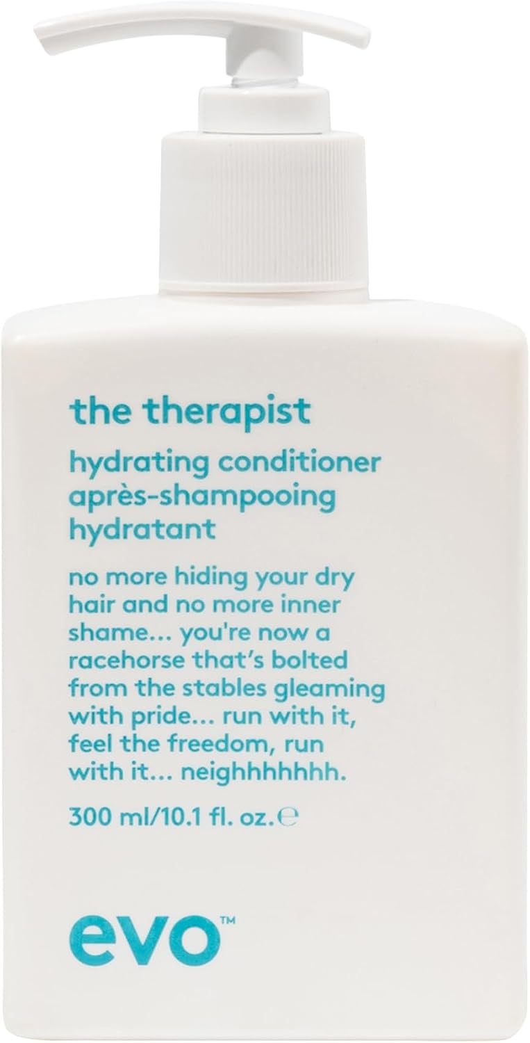 EVO The Therapist Hydrating Conditioner Moisturising Conditioner for Dry and Coloured Hair Gives Suppleness Shine and Reduces Frizz Vegan SulphateFree 300 ml - Image 1