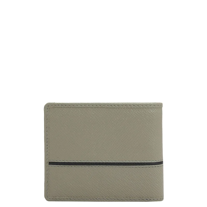 Da Milano Stone Grey Stone Grey Bifold Leather Mens Wallet for Men | Best Price UAE