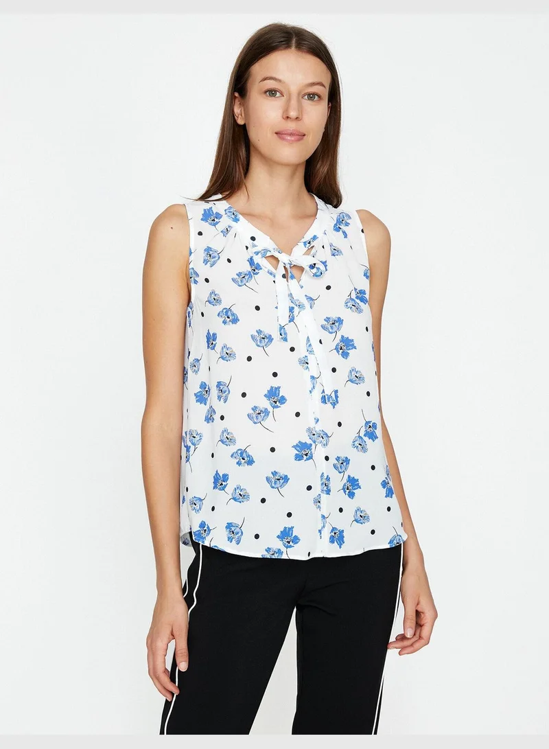 كوتون Patterned Tank Top