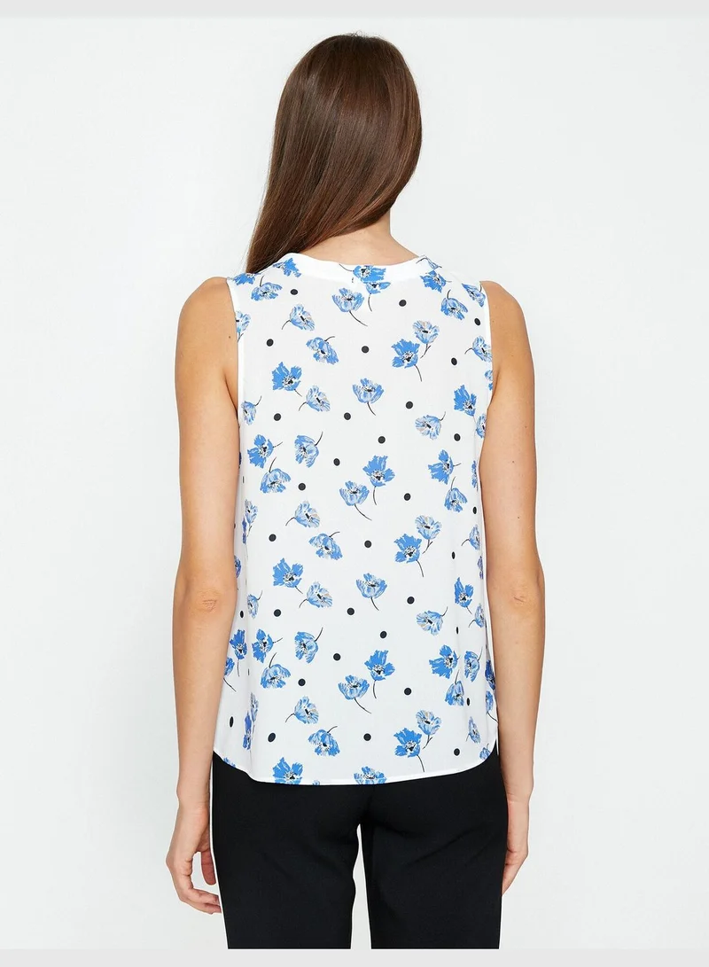 كوتون Patterned Tank Top