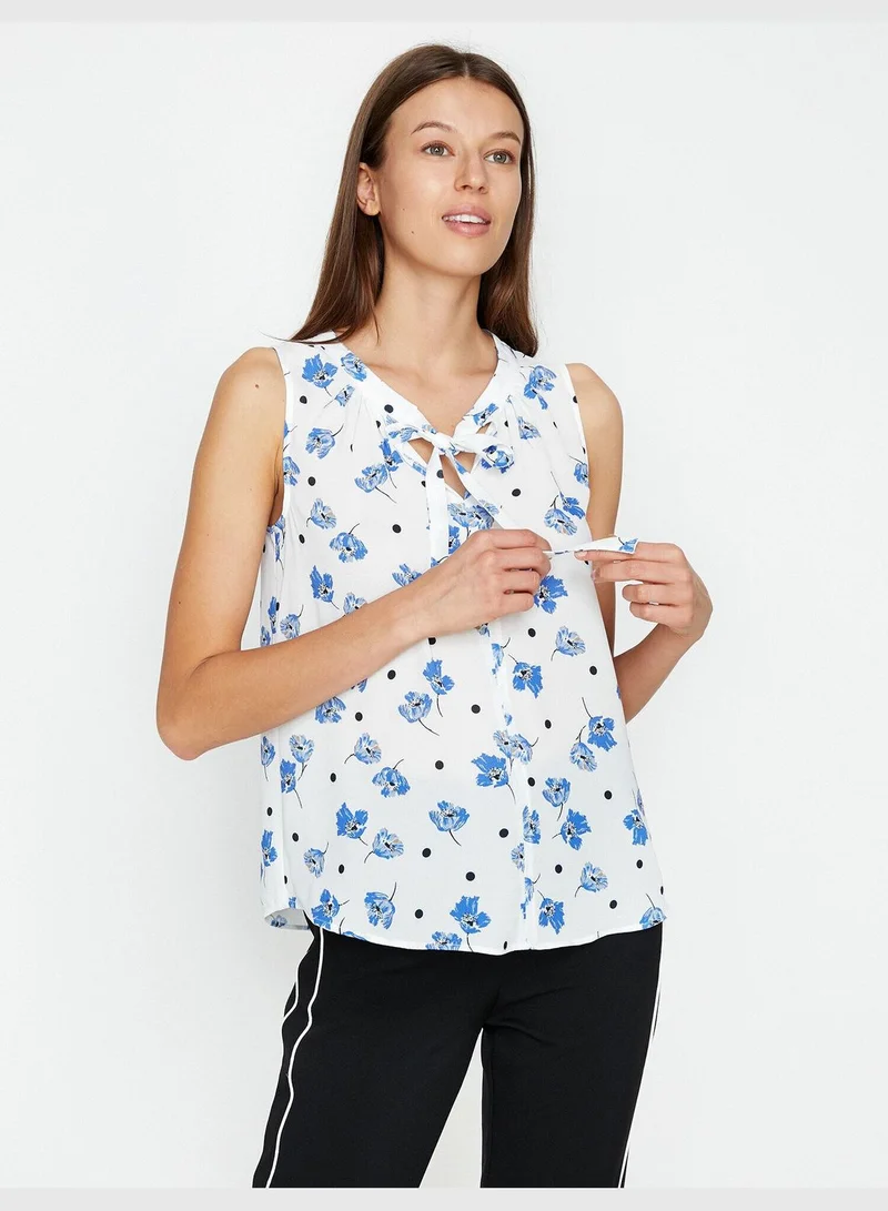 كوتون Patterned Tank Top