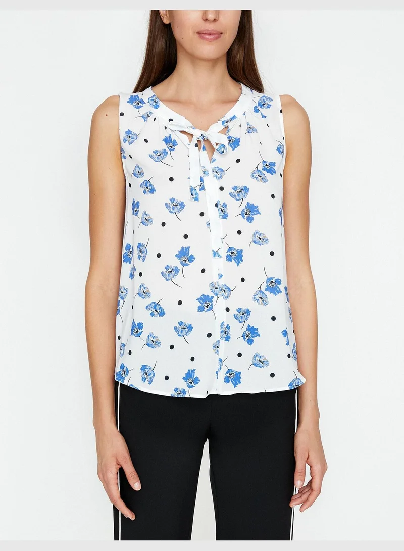 كوتون Patterned Tank Top