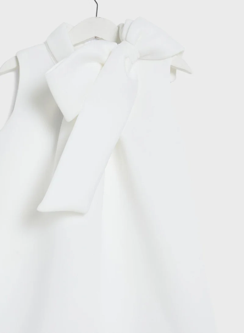 Little Golden Apple Kids Little Tie Neck Dress