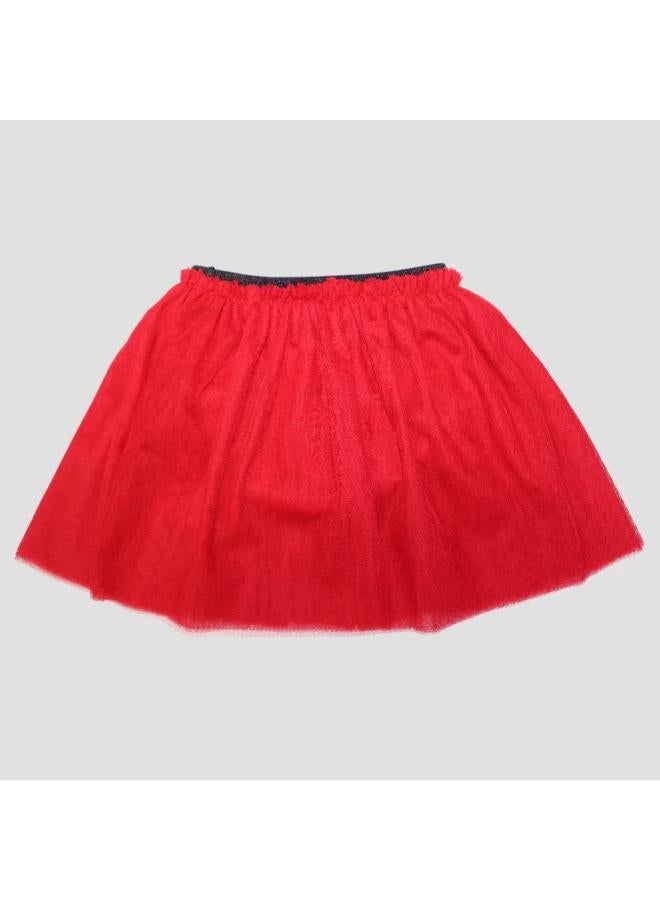 playmore Red Ruffled Tulle Skirt - Image 2