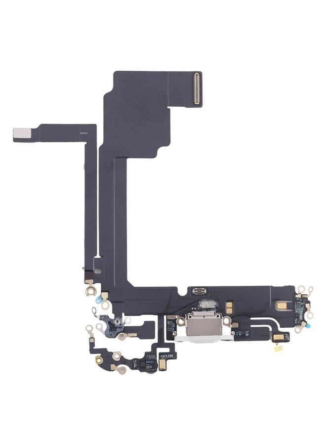 إيروريكس كابل مرن لمنفذ شحن iPhone 15 Pro Max (أبيض) - Image 1