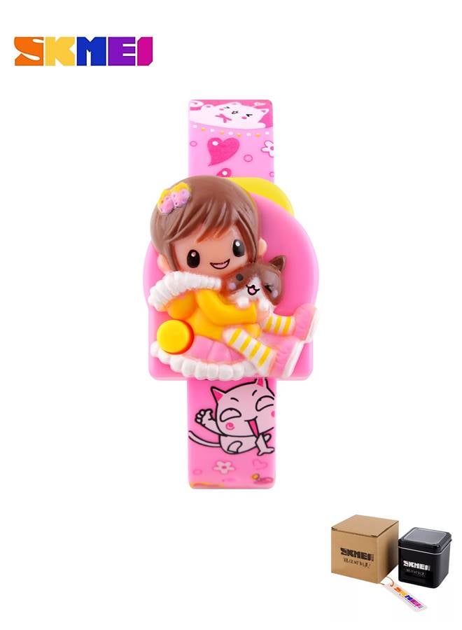 SKMEI SKMEI Cute Digital Creative Pink Girls Wrist Watch - Image 3