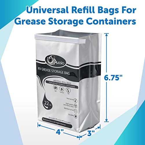 Aussio (15 Pack) Disposable Grease Storage Bags for Cooking Oil, Disposal RV Grease Bags for Kitchen Cooking - Temperature Up to 200℉ - Image 2