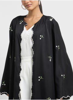Khizana Abaya With Floral Motif  - Image 3