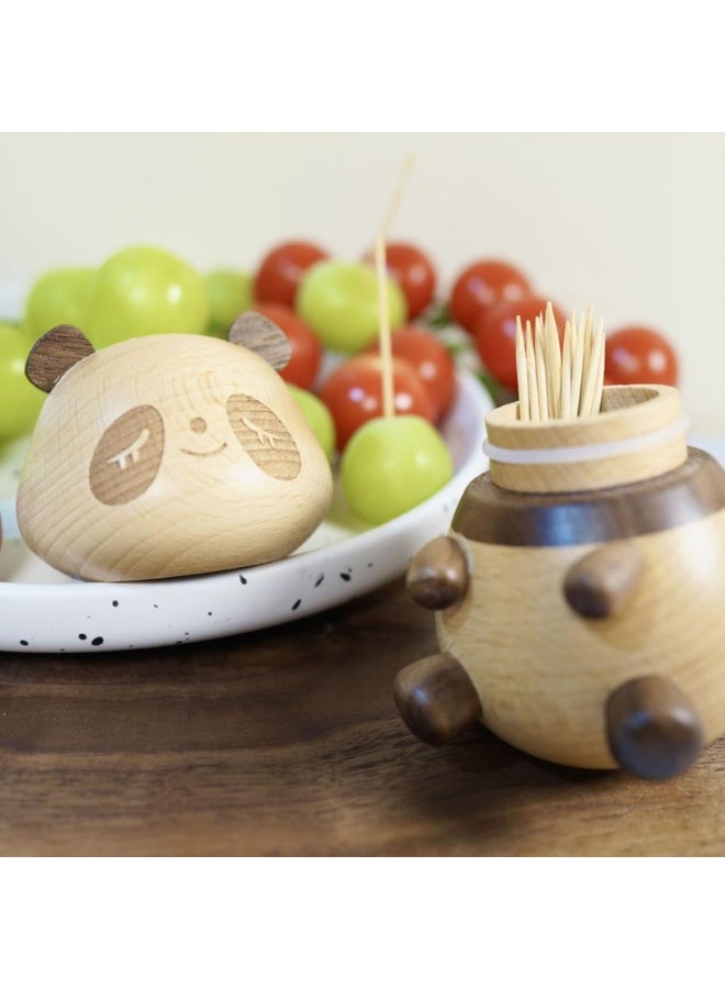 general Beautiful wooden nail holder, elegant toothpick dispenser, desk decoration for home and kitchen - Image 2