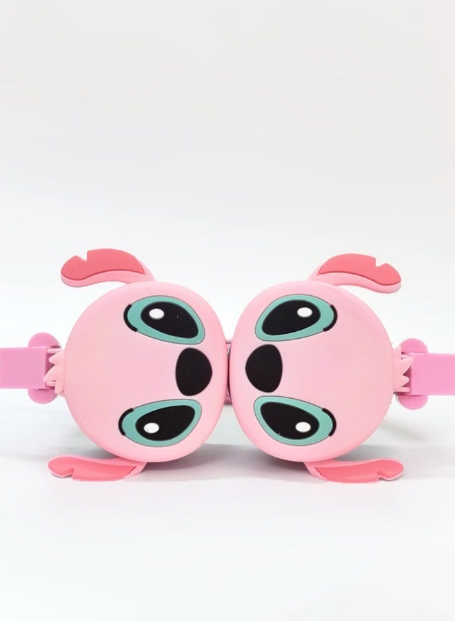 Upgraded pink Stitch pattern Bluetooth wireless headset for children, noise-cancelling wireless headset for children, suitable for TF card, mobile phone, tablet computer - Image 4