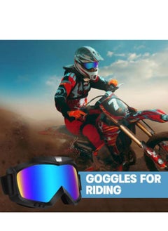 Generic Dirt Bike Goggles Motorcycle ATV Riding Ski Windproof Glasses Racing Helmet for Adults Men Women Youth Kids 2 Pack  - Image 3
