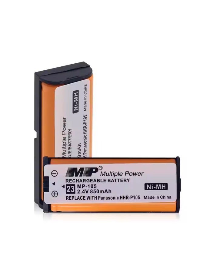 أم بي بطارية  105 قابلة لإعادة الشحن 2.4V 800mAh Ni-MH – بطارية بديلة لهواتف الاتصال اللاسلكية والأجهزة الإلكترونية - Image 5