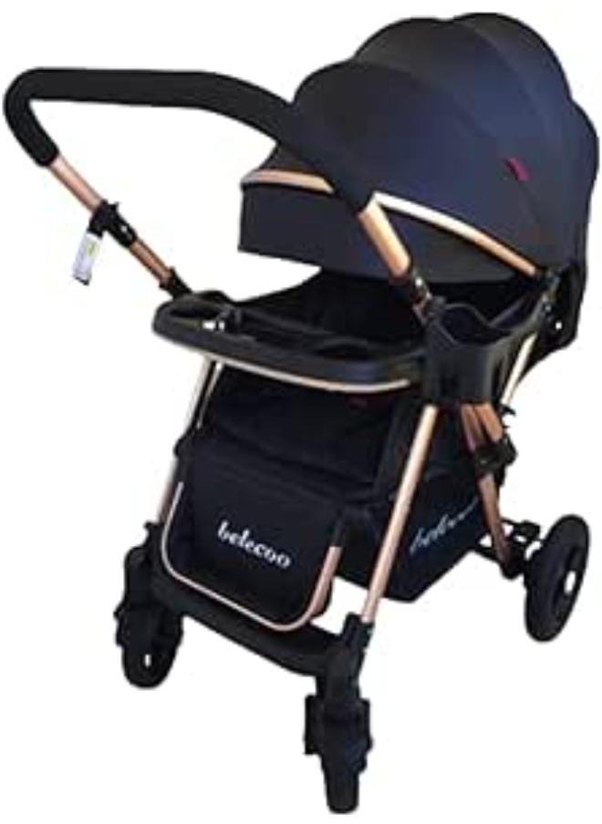 belecoo Gold Frame Flip Armor Stroller 