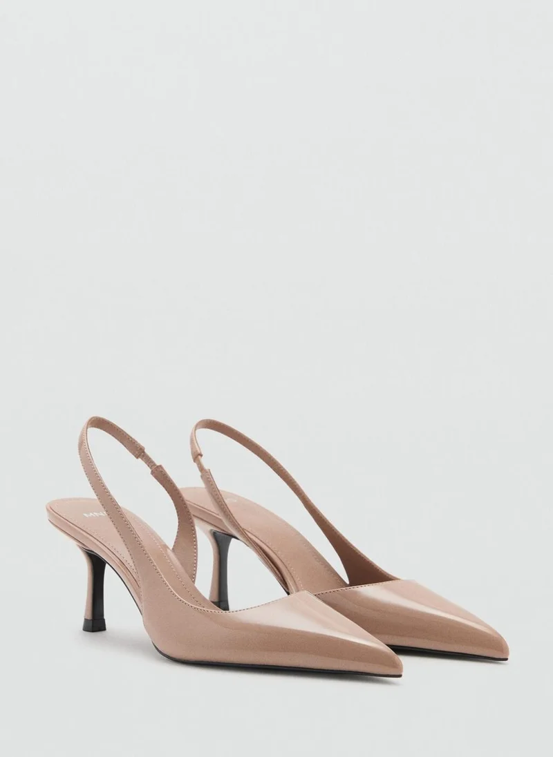 MANGO Patent heeled shoes