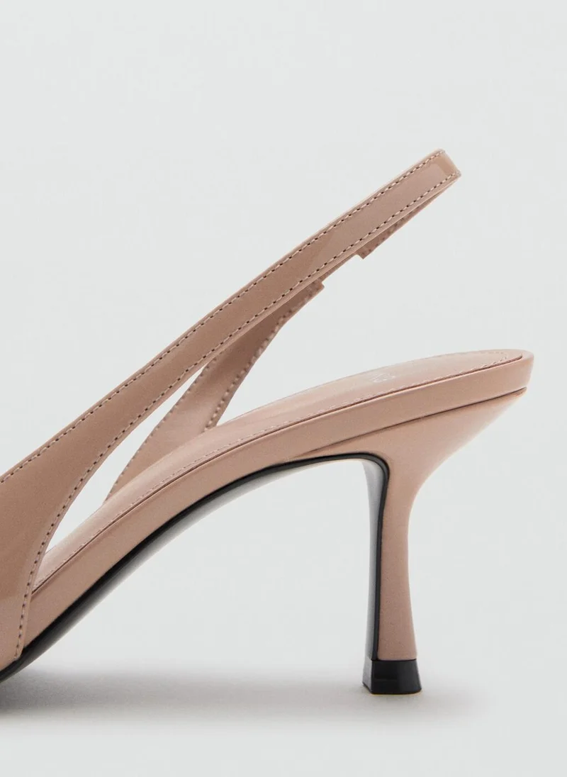 MANGO Patent heeled shoes