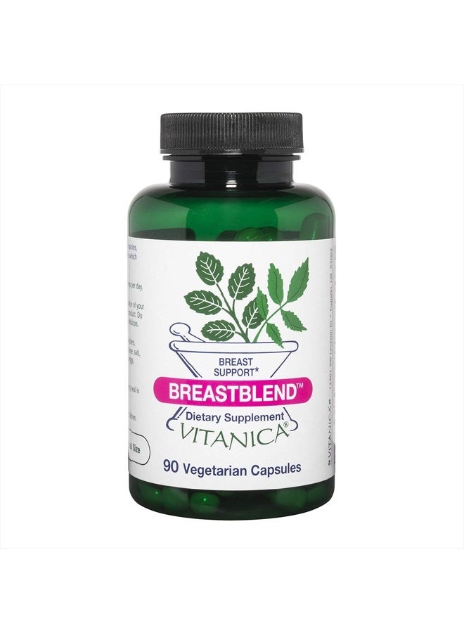 Vitanica BreastBlend, Breast Care Support, Vegan, 90 Capsules - Image 1