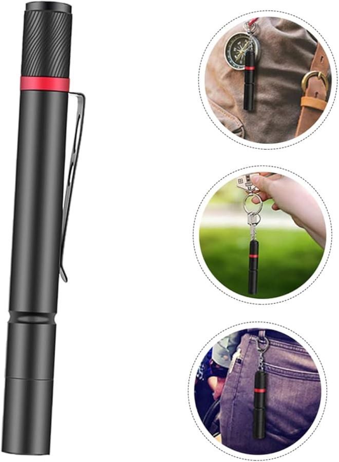 Artibetter LED Flashlight Pen Light Clip Portable High Low Beam for Camping Outdoor - Image 5
