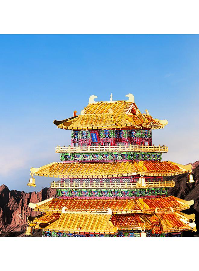 Bluejw Split Cool Tengwang Pavilion Metal Assembled Model 3D Stereo Puzzle Adult Decompression Toy Hand Assembled Gift For Men - Image 1