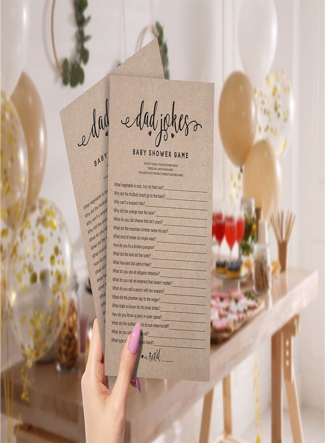 يور ماين إيفينت برينتس مجموعة ألعاب حفلات استقبال المولود من Your Main Event Prints، عبوة من 50 لعبة ورق كرافت، لعبة نكت ممتعة للأب، رائعة لحفلات استقبال المولود، أو أي حفلة! - Image 2