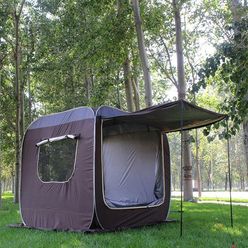 CKJXCVB Tent Outdoor Car Rear Roof Camping Tent Universal SUV Family Multi-function Awning Self-driving Travel Portable Equipment Picnic(Black-Package 1) - Image 5
