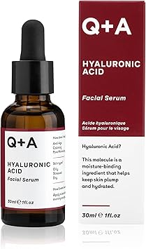 Q+A QA Hyaluronic Acid Facial Serum A hydrating Hyaluronic Acid serum for healthy and plump skin Works as a moisturiser for your face Vegan Friendly Fragrance Free 30ml1floz - Image 1