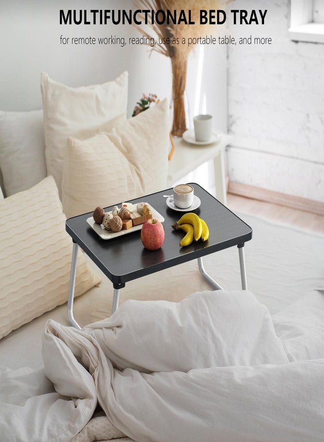 promitop Lap Desks Laptop Tray for Bed or Couch,Portable Breakfast Serving Tray with Folding Legs,Foldable & Lightweight Mini Table, Laptop Stand for Working, Reading and Writing,Black - Image 5