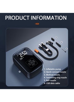 FPC Car Air Pump Air Compressor 12V 150PSI Electric Wireless Portable Tire Inflator Pump for Motorcycle Bicycle Car Tyre Ball  - Image 3