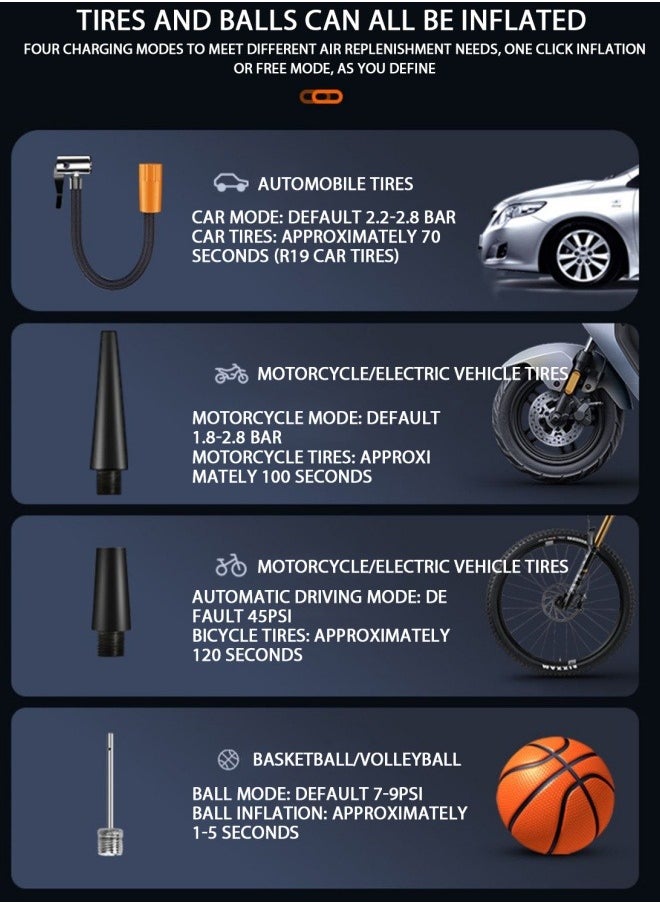 FPC - Car Air Pump Air Compressor 12V 150PSI Electric Wireless Portable Tire Inflator Pump for Motorcycle Bicycle Car Tyre Ball - Image 1