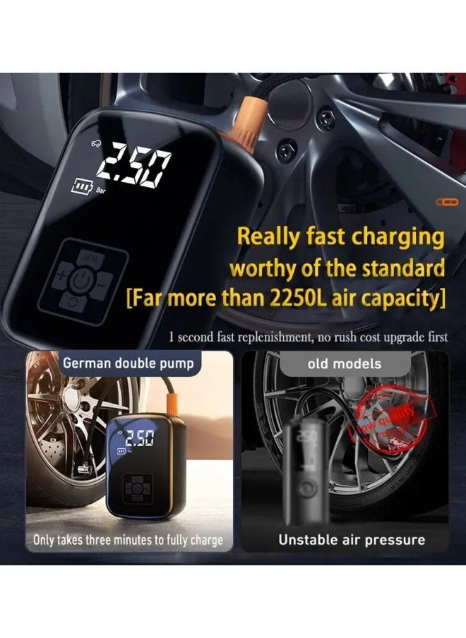 FPC - Car Air Pump Air Compressor 12V 150PSI Electric Wireless Portable Tire Inflator Pump for Motorcycle Bicycle Car Tyre Ball - Image 1