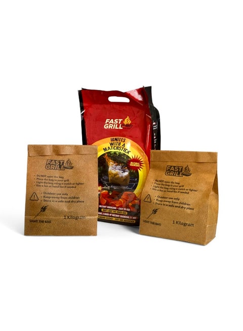 اكياس فحم فاست جريل فورية الاشتعال - 2 كيلو