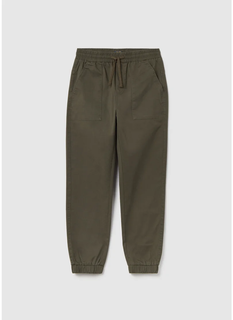 Ovs Twill joggers with drawstring