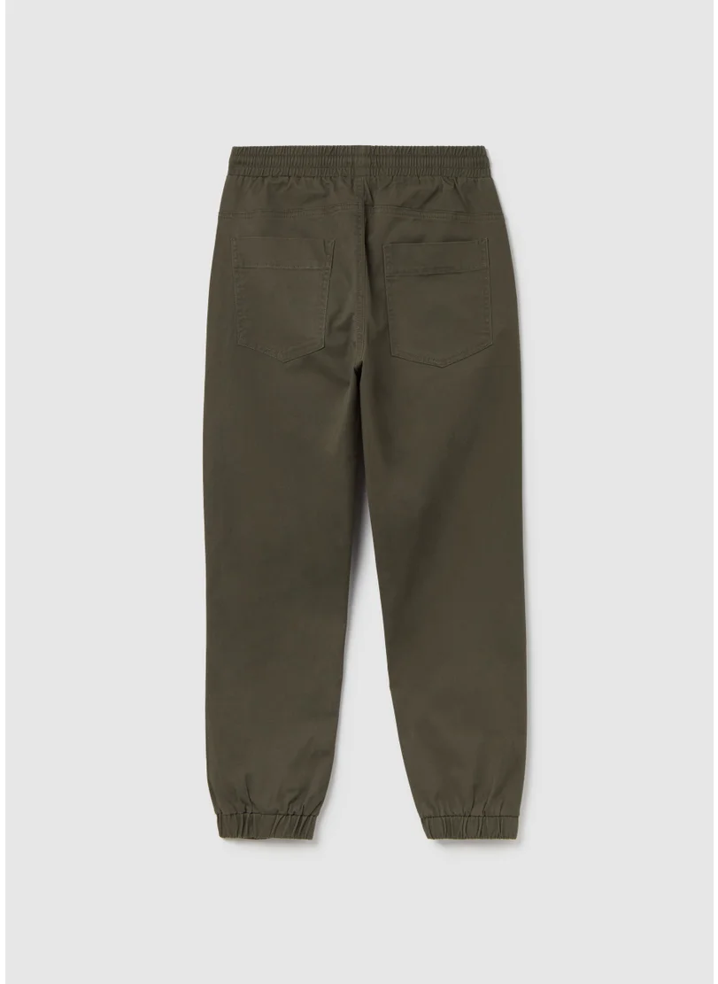 Ovs Twill joggers with drawstring