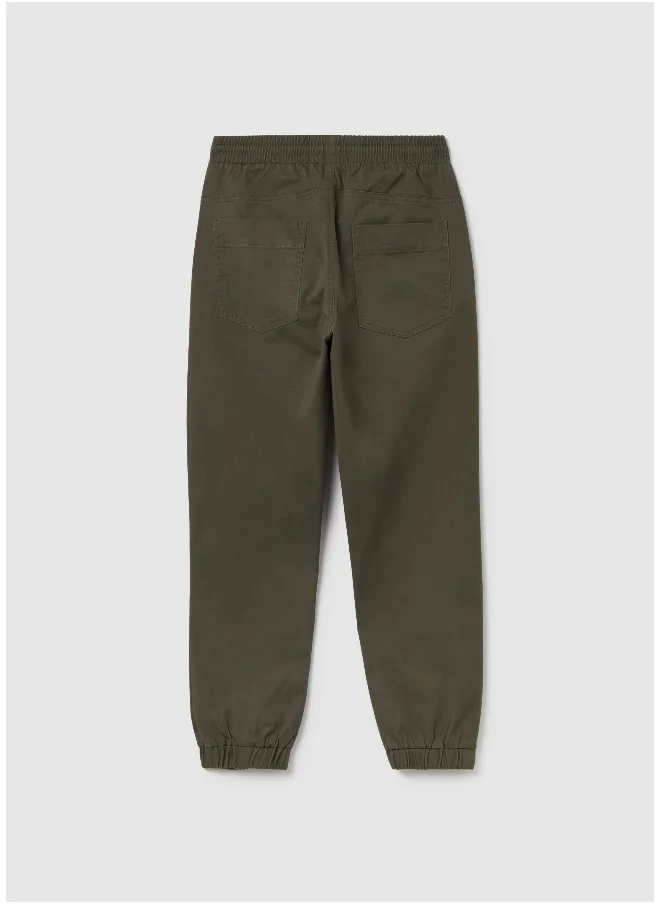 او في اس Twill joggers with drawstring