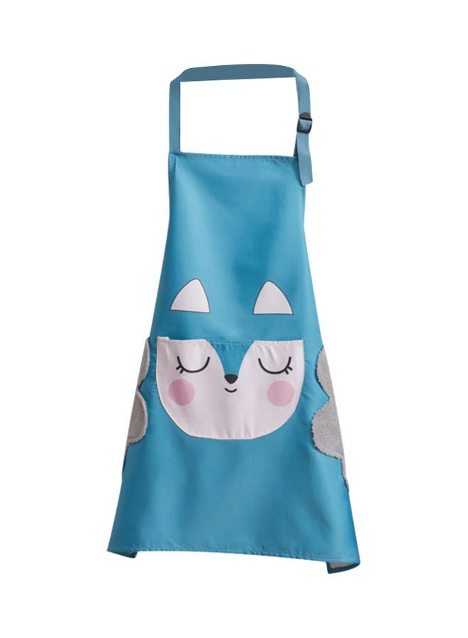 NIBEMINENT Waterproof Cartoon Cooking Apron Blue - Image 1