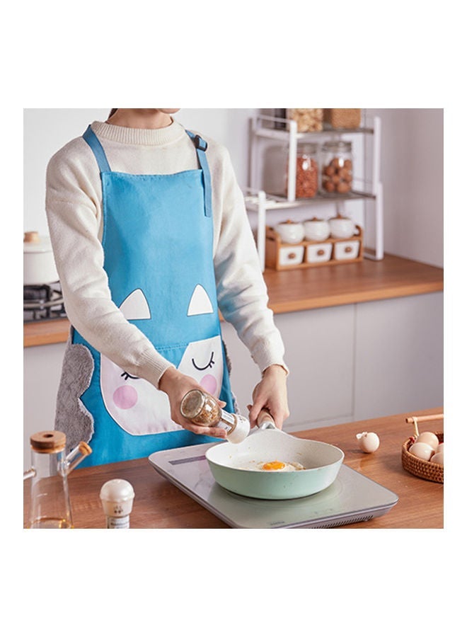 NIBEMINENT Waterproof Cartoon Cooking Apron Blue - Image 4