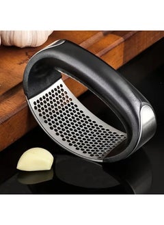 Generic 1pc Stainless Steel Garlic Press Arc Shape Design Garlic Crusher With Comfortable Grip Multifunctional  - Image 4