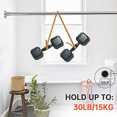 BRIOFOX Adhesive Shower Curtain Rod Holder | No Drilling | Invisible Wall Mount Holder | Transparent Rod Retainer, 2 Pack(Rod Not Included) - Image 4