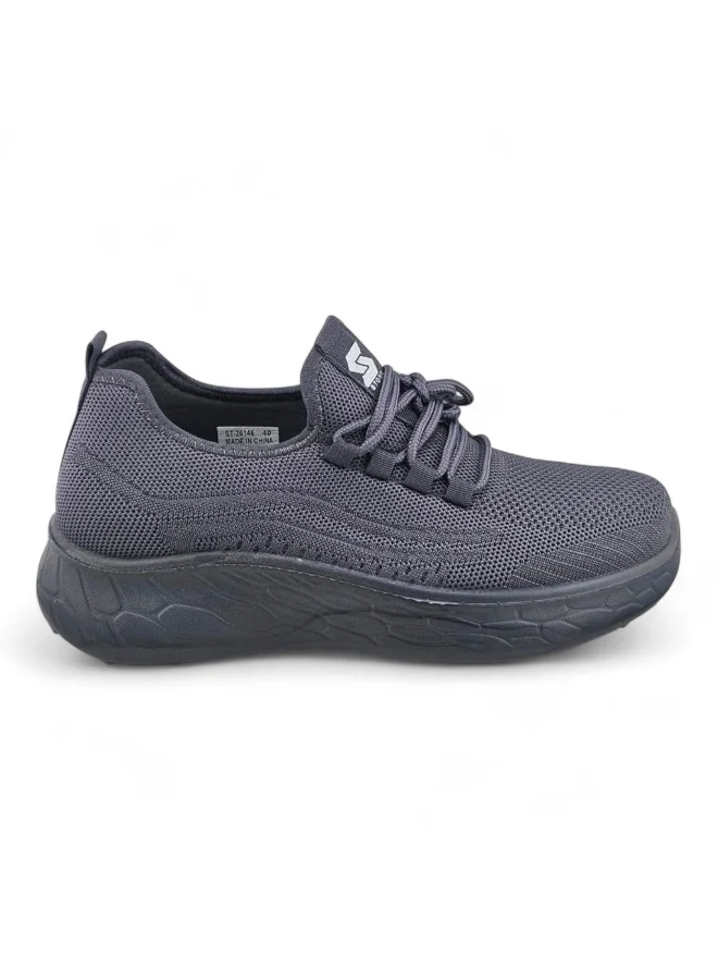 Stone Lightweight Knitted Sneakers