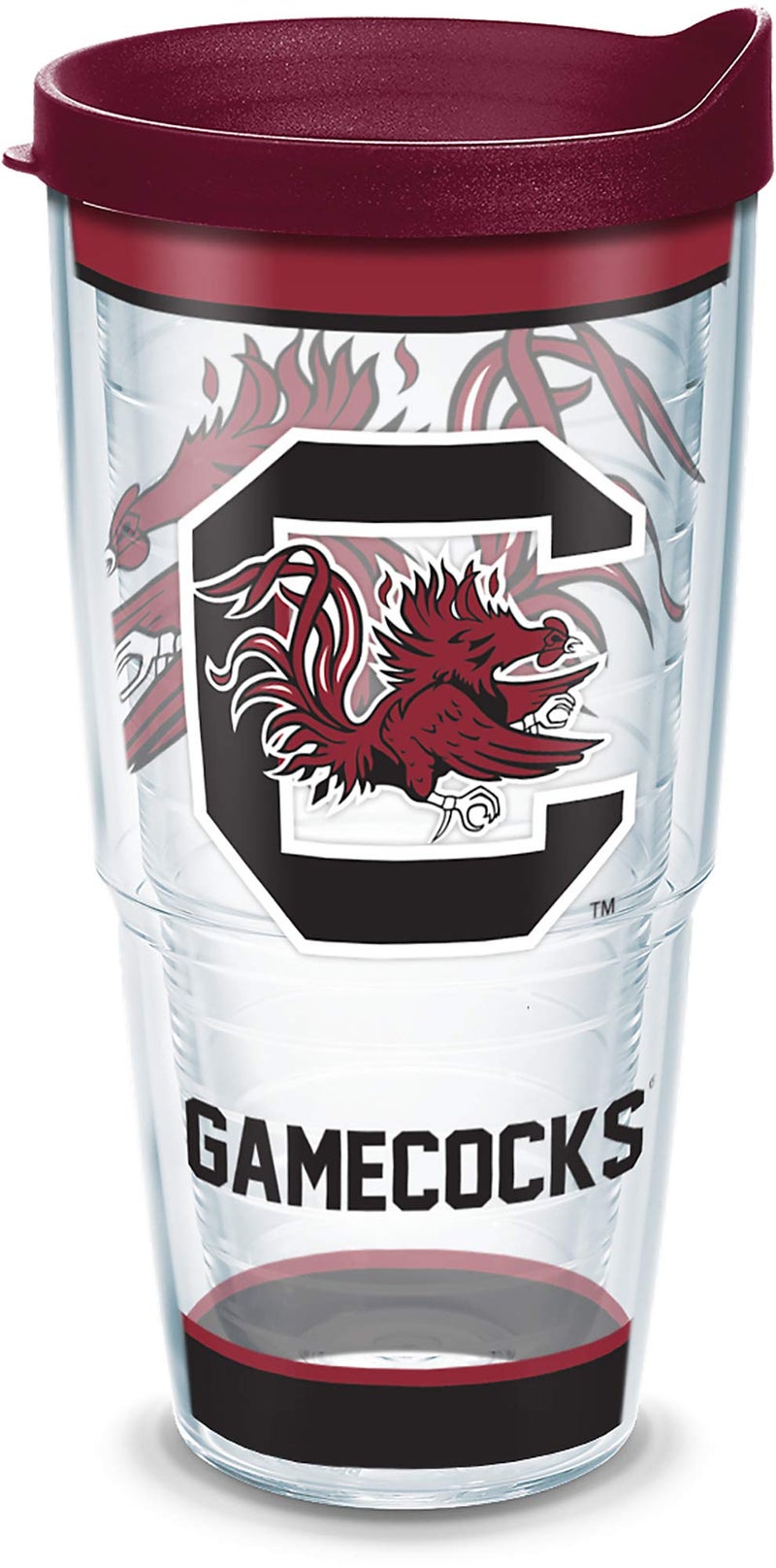 Tervis Made in USA Double Walled University of South Carolina Gamecocks Insulated Tumbler Cup Keeps Drinks Cold  Hot 24oz Tradition