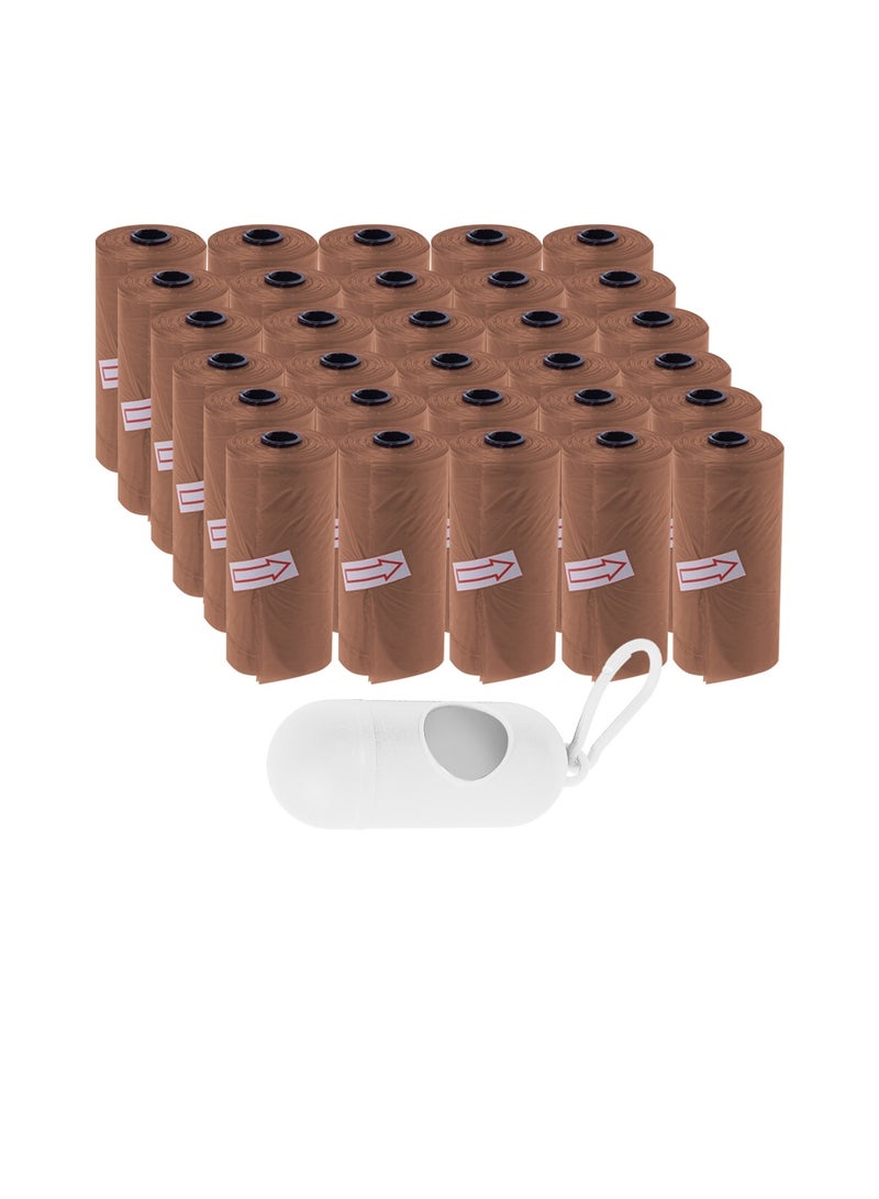 STAR BABiES Star Babies Scented Bag-Pack of 30/450bags with Dispenser - Brown  - Image 1