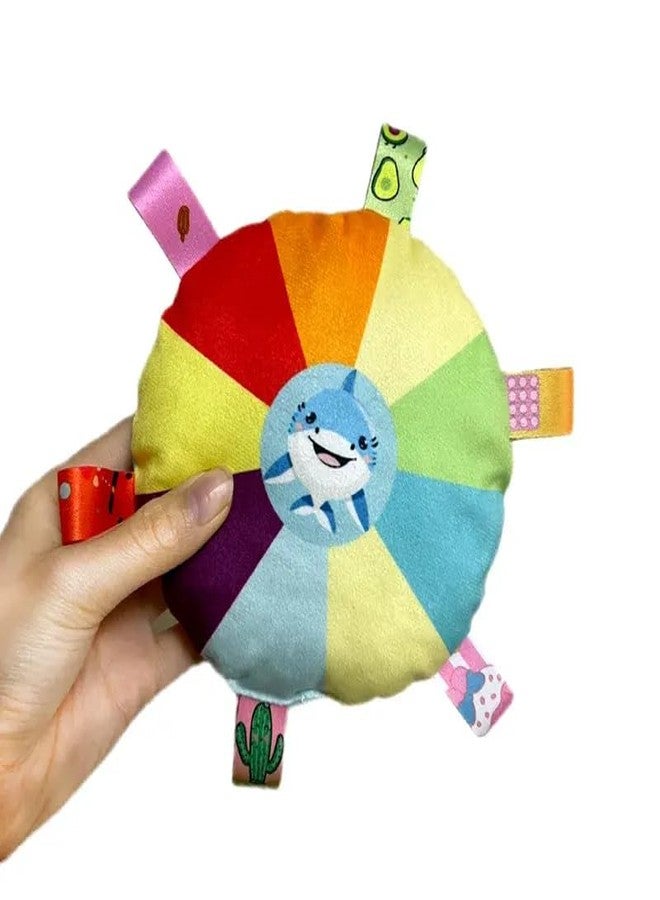 Petgoof™ Funny Rainbow Dog Plush Flying Saucer Toys, Outdoor Interactive Training Games,Chew Toy Pets Flying Discs Toys with Bells (Pack of 2 Balls) - Image 4
