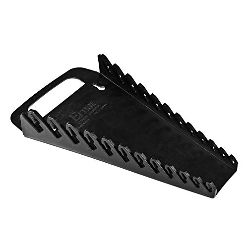 Ernst Manufacturing 5016 Gripper Wrench Organizer with Ergonomic Design, Holds 12 Wrenches, Black - Image 1