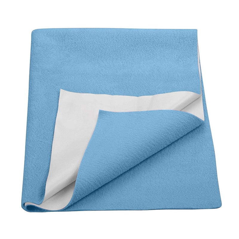Trance Quick Dry - Soft Bed Protector Waterproof Baby Cot Sheet - (Single-90x182 cm,Sky Blue) - Image 1