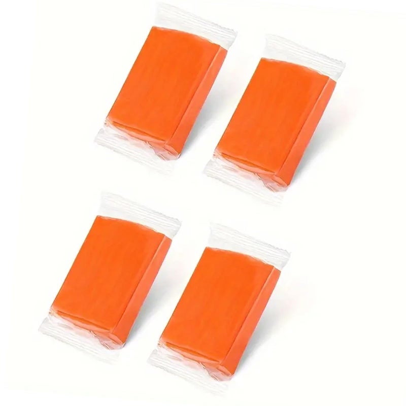 IPELY 4 Pack 100g Car Clay Bar Premium Grade Orange Auto Detailing Magic Clay Bar Cleaner for Car Wash Car Detailing Clean Orange