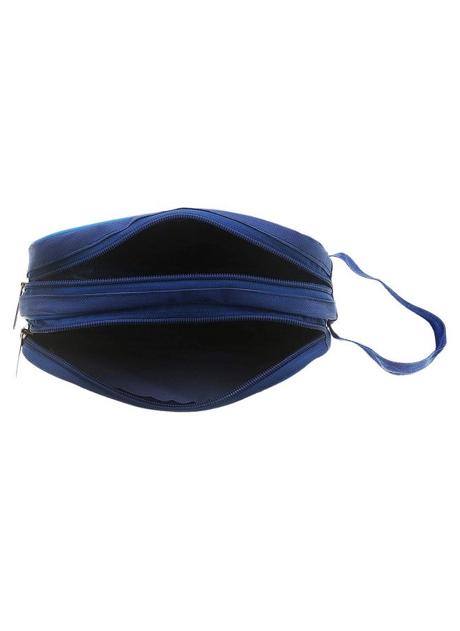 Kuber Industries - Kuber Industries Canvas Toiletry Organizer|Waterproof & Portable Travel Shaving Dopp Kit with 2 Main ComparMants and Front Zipper (Navy Blue) - Image 1