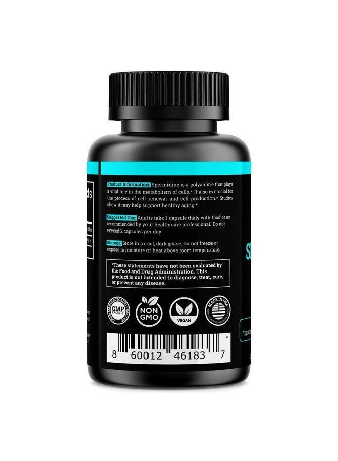 Black Forest مكمل سبيرميدين (1440 ملغ من مكملات سبيرميدين النقية 99% للنساء والرجال) إمداد لمدة 4 أشهر (أكثر فعالية بمقدار 100 مرة من مستخلص جنين القمح) 12 ملغ لكل حصة لصحة الخلايا، مكافحة الشيخوخة والطاقة - Image 3