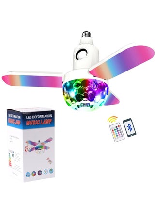 E27 Led Deformable Ceiling Fan 3 Wings Light Rgb Bluetooth Music Speaker Lamp With Remote Control - pzsku/Z478BAF5FF51D4CEA3F95Z/45/1746229543/166868e7-ca04-46b8-9247-7c0ed46af1c2