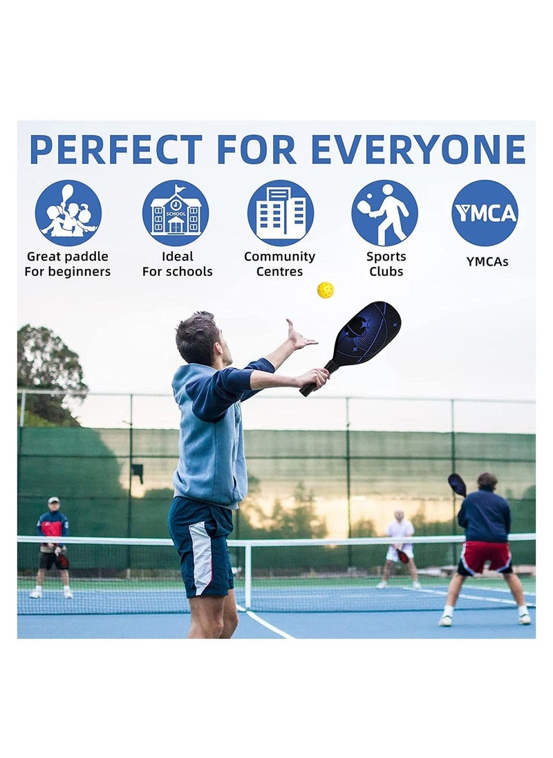 Generic Pickleball Paddles Pickleball Set of 4 Premium Wood Pickleball Paddles Pickleball Rackets  - Image 5